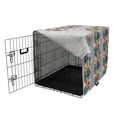 thumbnail image 3 of Colorful Dog Crate Cover, Modernistic Rainbow Colored Paisley Pattern Abstract Repetitive Motifs, Easy to Use Pet Kennel Cover for Dogs, 35" x 23" x 27", Purpleblue Multicolor, by Ambesonne, 3 of 6