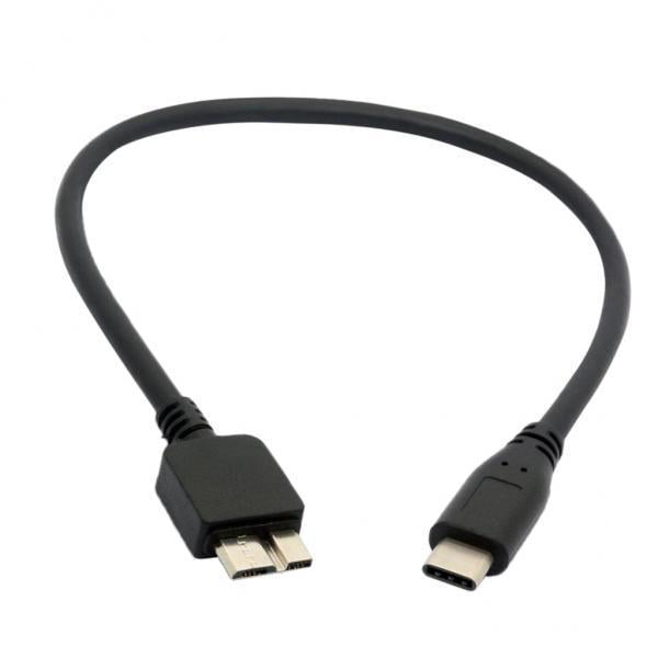 1ft 30cm USB 2.0 A Macho a Micro USB 5P Macho Adaptador Cable Cargador Plano 3 Colores