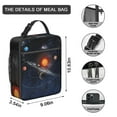 thumbnail image 3 of Galaxy Space Lunch Box, Planet-Style Insulated Cooler Bag for Men & Women - Leakproof Astronaut Lunch Tote for School Commute, STEM Field Trips and Space Camp, 3 of 6