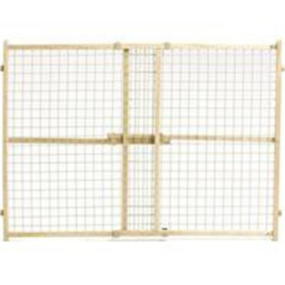 Midwest Homes For Pets 568827 32 x 29 - 50 in. Wood & Wire Mesh Pet Gate