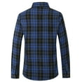 thumbnail image 2 of SSLR Flannel Shirts for Men, Long Sleeve Button Down Shirt Lightweight Plaid Brushed Casual, 2 of 8