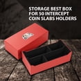thumbnail image 2 of PIT66 Coin Slabs Storage Box Intercept Shield for 50 Certified Coins Holders (Red), 2 of 11