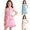 Style3-Pink girls dresses, variant on Little Girls Summer Blazer Dress Solid Sleeveless Notch Collar Pearl Belt Casual Smart Sundress 2-8 Years