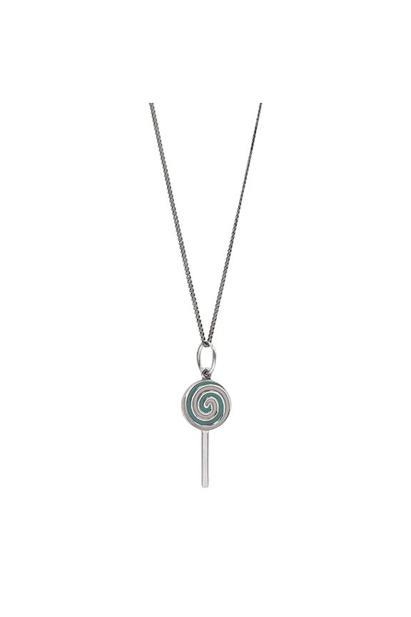Pre-Owned TIFFANY & Co. Lollipop Candy Necklace Pendant, Aftermarket Chain, SV925 Enamel...
