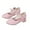 Pink, variant on 7 Years Toddler Little Big Kid Girls Wedding Sandals Elegant Dance Shoes Pearl Bow Princess Shoes Black
