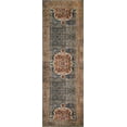 thumbnail image 5 of Loloi Layla Printed Oriental Distressed Cobalt Blue / Spice Area Rug, 5 of 6