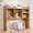 Natural, variant on BoldGear Desktop Bookshelf, Countertop Storage Hutch with 4 Shelves for Computer Desk, 2-Tier Display Rack, Multipurpose Wood Desk Hutch Storage Organizer for Home Office Dorm, White