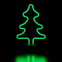 Northlight LED Christmas Tree Neon Table Light - 11" - Green