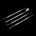 thumbnail image 3 of YOPTOP 4pcs Stainless Steel Dental Tools Kit Dentists Pick Tool Teeth Scraper Set for Personal & Professional Use, 3 of 10