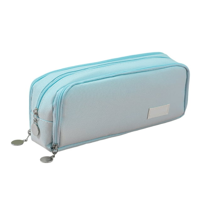 Large Capacity School Pencil Organizer with Three Compartments for Students and Teens