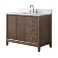 thumbnail image 5 of Vanity Art 42" Bathroom Vanity with Sink and Engineered Marble Top, Freestanding Storage Cabinet with 2 Drawers, 1 Shelf and Flip Down Tray, 5 of 9