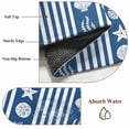 thumbnail image 5 of Striped Area Rugs 4x6 ft Ocean Navy Blue Starfish Shell Jellyfish Coral Washable Rug Non Slip Indoor Carpet Absorbent Floor Mat for Living Room Bedroom Dining Room, 5 of 9