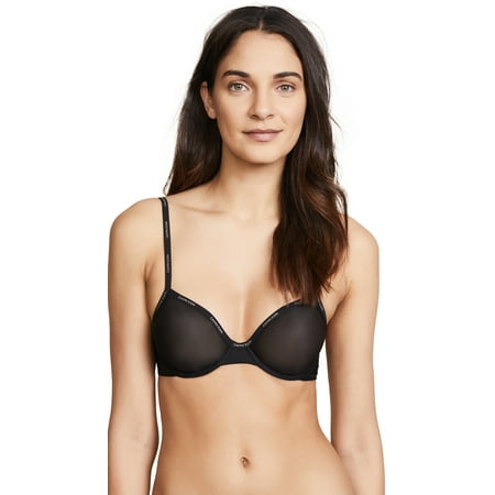 Calvin Klein Sheer Marquisette Demi Unlined Bra black 30D | Walmart Canada