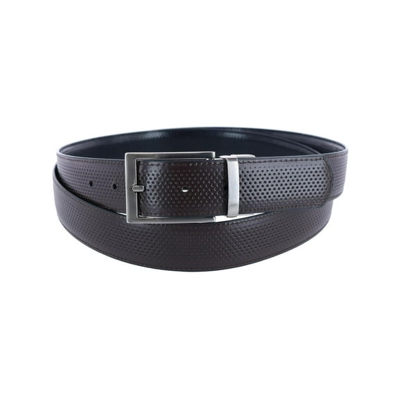 CTM Reversible Perforated Dress Belt (Men Big & Tall)