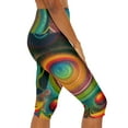 thumbnail image 6 of 'Circles' Yoga Capri Leggings (AOP), 6 of 8
