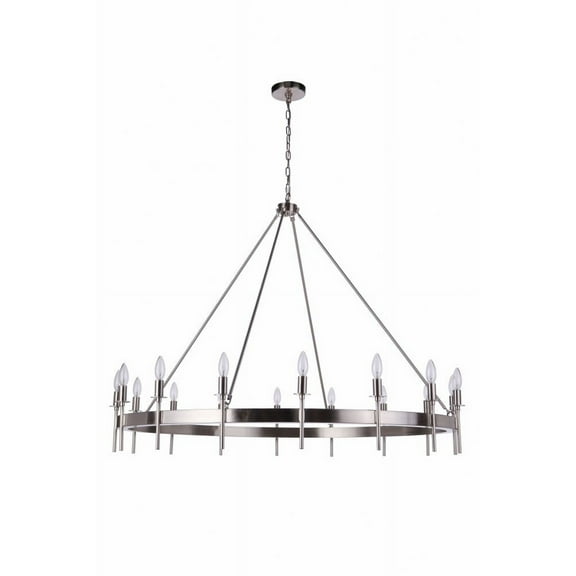Craftmade 54316-BNK Larrson 16 Light 48" Wide Taper Candle Style Chandelier - Nickel
