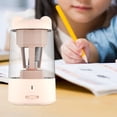 thumbnail image 1 of Sacapuntas eléctrico portátil con tapa, parada automática, sacapuntas automático de rápido para lápices de madera claro perfecl Sacapuntas eléctrico, 1 of 8