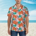 thumbnail image 4 of Daiia Hawaiian Style Hawaiian Shirt for Men Gentle Cotton Regular Short Sleeve Casual-Medium, 4 of 9