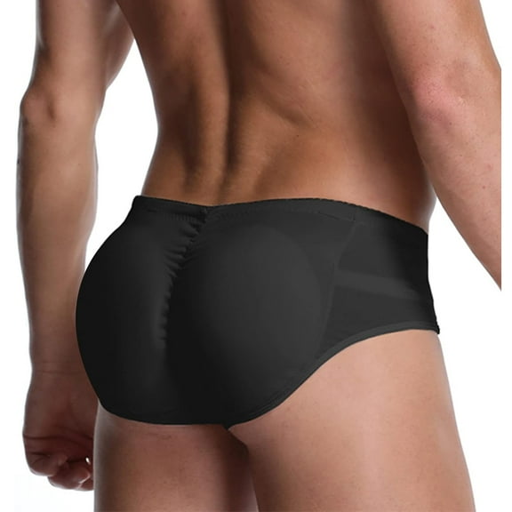 LALAMELON Mens Butt Lifter Shapewear Hip Enhancer Mens Padded Underwear with Detachable Pads