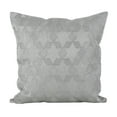 thumbnail image 1 of SARO 230.S18S Stitched Star Design Cotton Down Filled Throw Pillow - Silver, 1 of 1