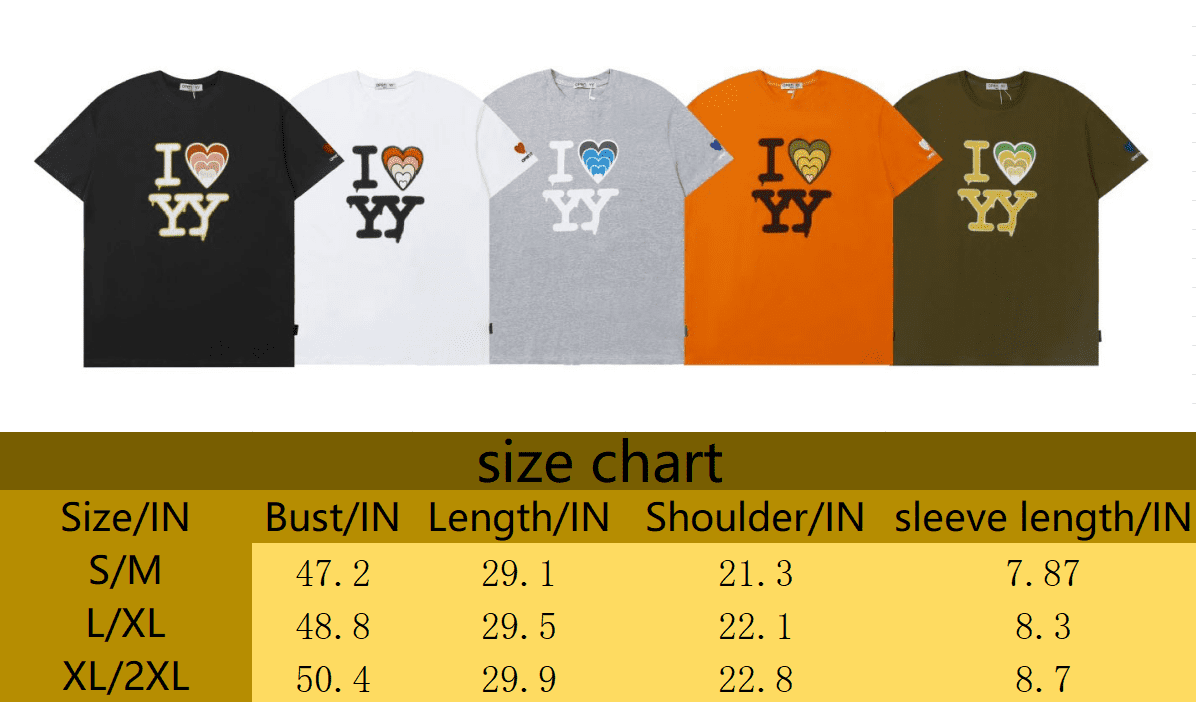 Open Yy T-Shirt I Love YY BOX Tee Women Crewneck Short