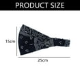 thumbnail image 2 of Diademas bohemias con estampado de leopardo, turbante anudado, diadema elástica con giro, bandas para la cabeza de tela a rayas para mujeres y niñas, 3 piezas, 2 of 5