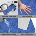 thumbnail image 2 of Blue Tree Leaf Luxury Flannel Bathroom Mats 16x24, Extra Soft and Absorbent Non-Slip Shower Rug for Bathroom Floor, 2 of 9