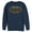 Navy Blue, variant on Men's Batman Bat Colony Logo Sweatshirt Charcoal Heather 2X Large