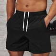 thumbnail image 2 of Viadha Shorts Men Summer Beach Shorts Drawstring Elastic Waist Sweat Shorts with Pockets, 2 of 6