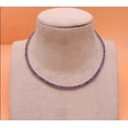 thumbnail image 3 of Radiant Jewelry 18Ct Round Cut Purple Amethyst 18 Inch Tennis Necklace for Women 14K White Gold Finish 4mm Stones, 3 of 4