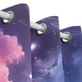 thumbnail image 3 of Blackout Curtains for Bedroom 54x55 in 2 Panels Beautiful Night Sky with Cloud Drapes Thermal Insulated Grommet for Living Room Indoor Windows, 3 of 5
