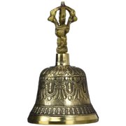 Tibetan Bell with Dorje and Striker - 5 Bronze