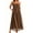 Leopard, variant on Spaghetti Strap Women Summer Sleeveless Polka Dots Print Smocked Long Maxi Dress with Pocket