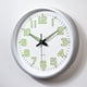 thumbnail image 5 of Reloj de pared de 12 para dormitorio reloj de pared moderno y elegante Soledad decorativo con pilas Plata, 5 of 8