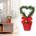 thumbnail image 3 of 1 Pcs Heart Shaped Topiary with Planter Pot, Heart Valentines Day Decorations Topiary Artificial Hearts Topiary Outdoor Indoor Home Porch Anniversary Romantic Decor, 3 of 3