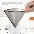thumbnail image 4 of Filtre à Café Réutilisable Verseur à Main Papier Filtre Fin Maille Sans Papier Forme Conique Tissu Filtre Inoxydable 304 Café Infusé Café pour Filtres Réutilisables (S pour 1 à 2 Tasses), 4 of 8