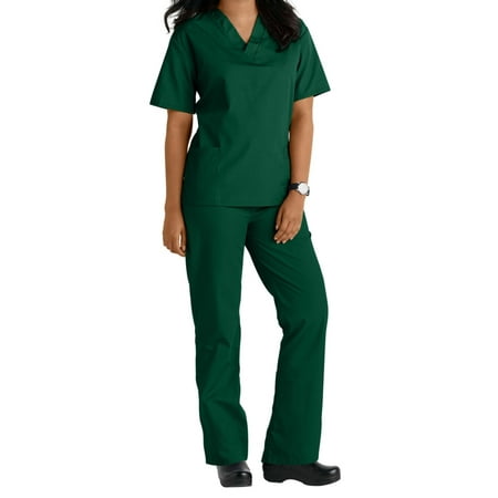 Two Piece Scrub Set (Hunter Green  Medium)