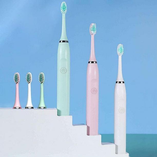 DTOWER Electric Sonic Toothbrush with 8 Replacement Brushes Waterproof