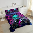 thumbnail image 3 of 3D Octopus Comforter Set Cartoon Sea Animal Bedding Comforters & Sets Ocean Tentacles Bedding, Marine Kraken Sea Life Themed Duver Set Bedroom Decor, Twin 2 Pieces, 3 of 6
