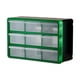 thumbnail image 1 of Gabinete de almacenamiento con cajones y compartimentos organizadores de múltiples rejillas para la familia Cuadrícula mediana verde 9, 1 of 9