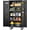 Black, variant on INTERGREAT Metal Storage Cabinet, 72" H Lockable Steel Cabinets with Locking Doors, Storage Locker with Adjustable Shelves for Office, Home, Garage, Gym, School (White)