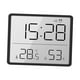 thumbnail image 3 of Termómetro de ambiente despertador 12/24H pantalla LCD eléctrico de alta precisión calendario negro, 3 of 9