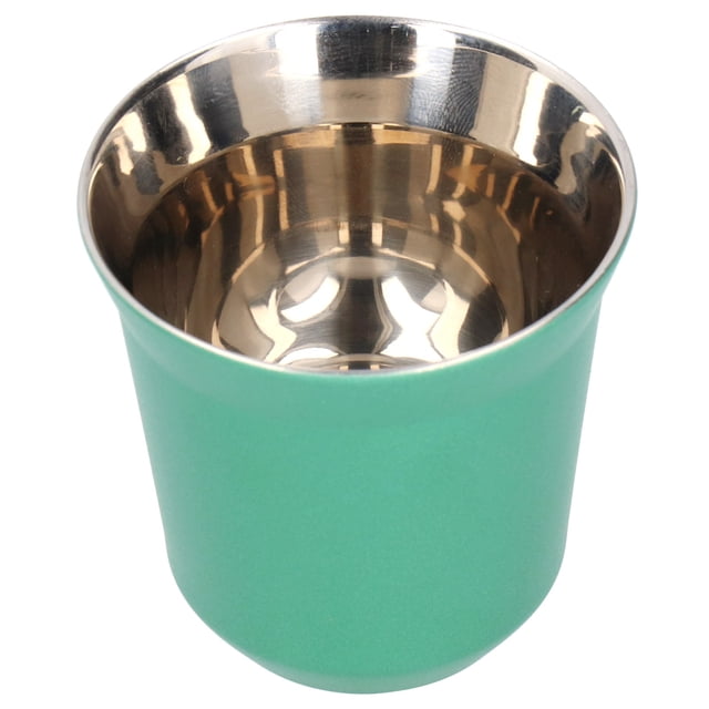 Verdant Touch Taza de café de acero inoxidable 304, taza de té portátil para camping, viajes, accesorios de cocina, 80 ml vert
