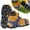 D, variant on Heavy Duty Garden Sandals with Hook and Loop Straps for Soil Aeration and Easy Installation in Yard Patio Outdoor Spaces
