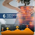 thumbnail image 5 of TCVOR Flannel Heating Pad for Deep Heat and Full Body Comfort, King Size 17"x33" Electric Heating Pad with 6 Heat Settings, 6 Timer Auto Shut Off, Machine Washable, 5 of 11