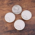 thumbnail image 2 of 12pcs Office PC Computer Desk Grommet Cable Hole Cover 50mm Diameter (Grey White), 2 of 8