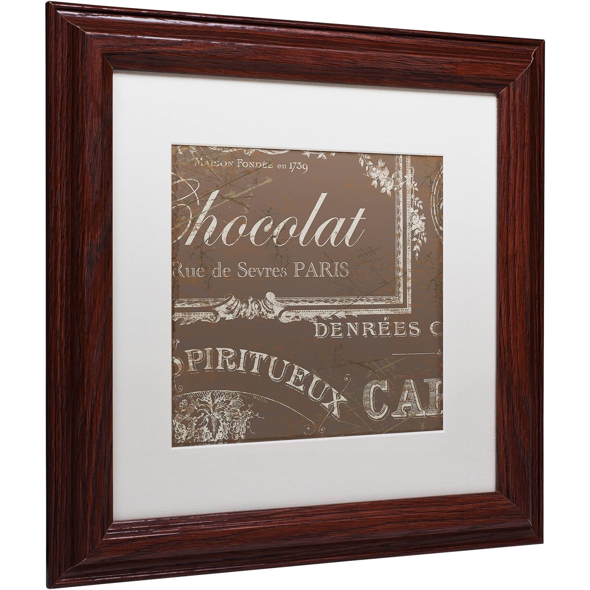 Trademark Fine Art "Bon Mots III" Canvas Art by Color Bakery White Matte, Wood Frame