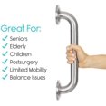 thumbnail image 1 of Barra de agarre de metal (12 pulgadas) - Asistente de ducha con pasamanos de equilibrio LingWen 8390614109681, 1 of 1