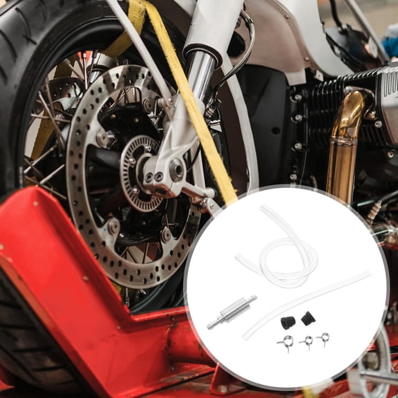 OFFIGAM Motorcycle Brake Bleeder Kit with Leakproof Hose, Rubber and Plastic Parts, Easy Maintenance, Assorted Colors Included