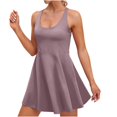 thumbnail image 2 of Tennis Dress Golf Dresses for Women Summer Lightweight Loose Fit Round Neck A Line Workout Dress Athletic Dresses, 2 of 7